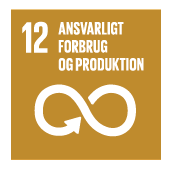 Logo for Verdensmål nr. 12: Ansvarligt forbrug og produktion