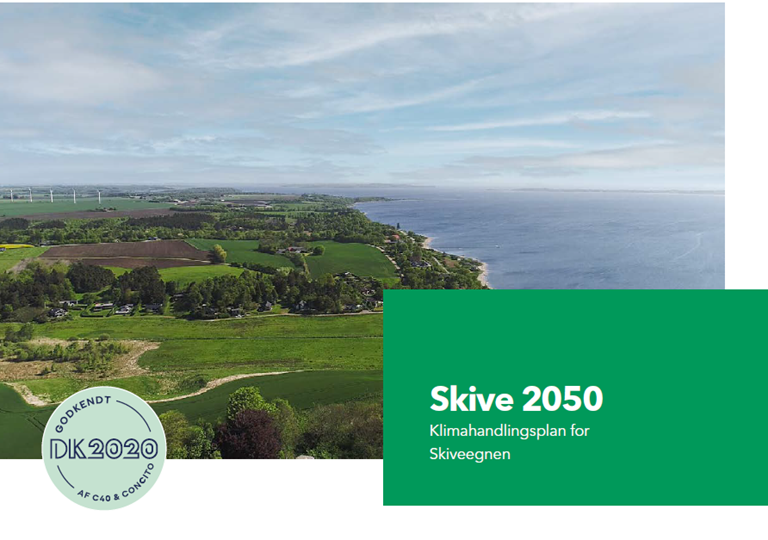 Forsiden til Skive Kommunes klimahandlingsplan Skive 2050