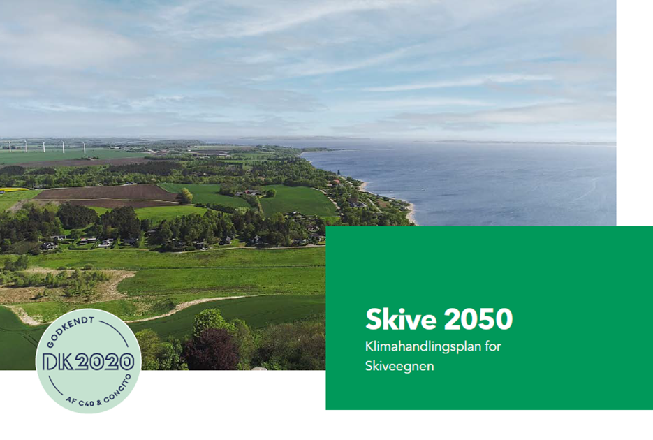 Forsiden til Skive Kommunes klimahandlingsplan Skive 2050
